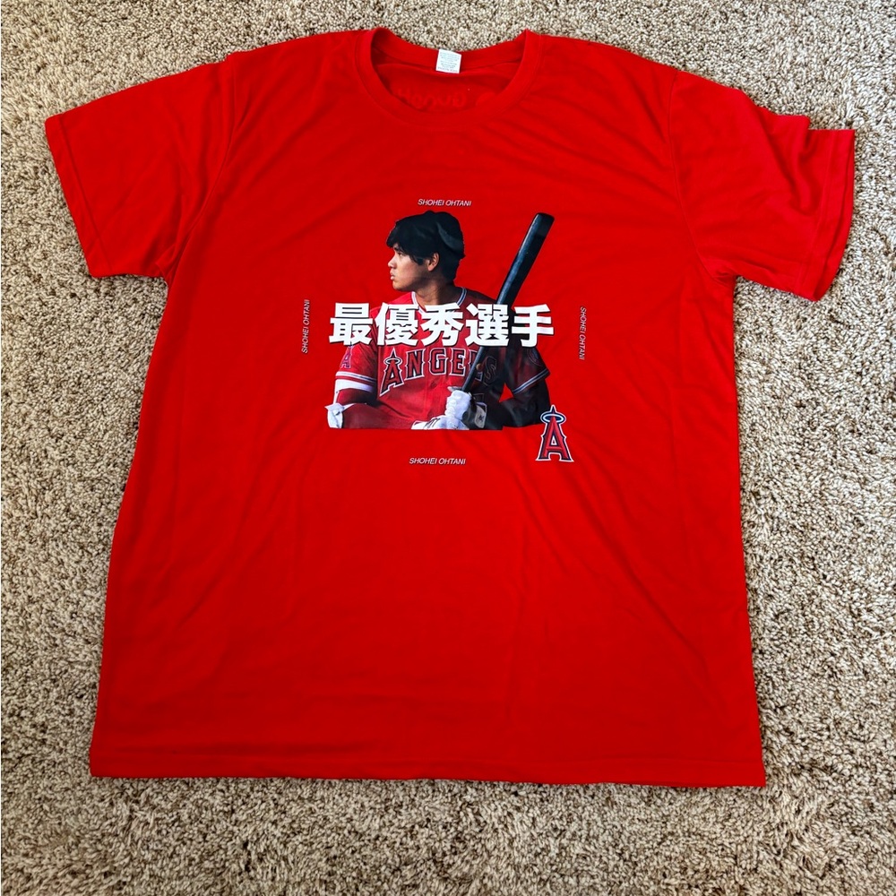 Authentic Shohei Ohtani Angels Stadium Giveaway MLB Tee